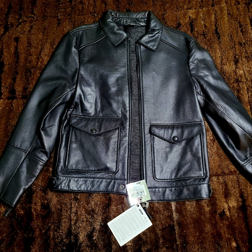 Collar Leather Jacket